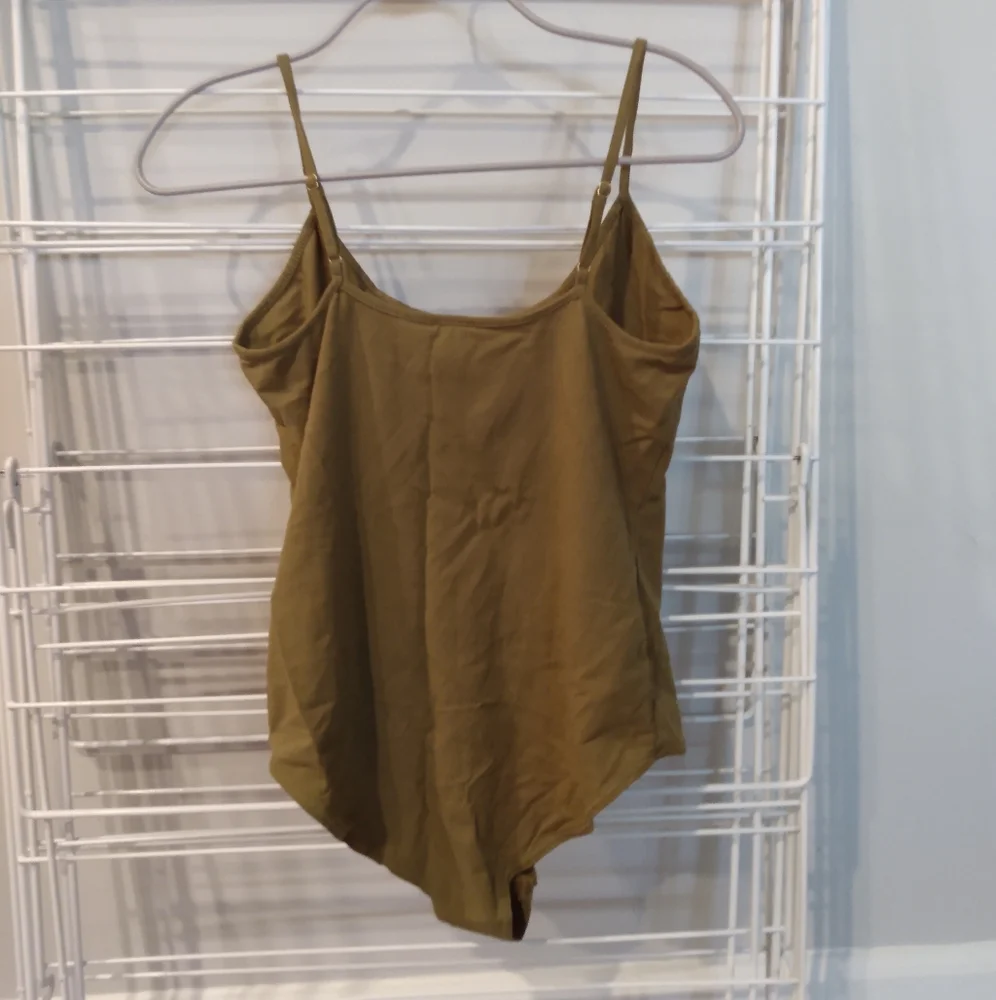 J. Crew Olive Bodysuit - Picture 2 of 5